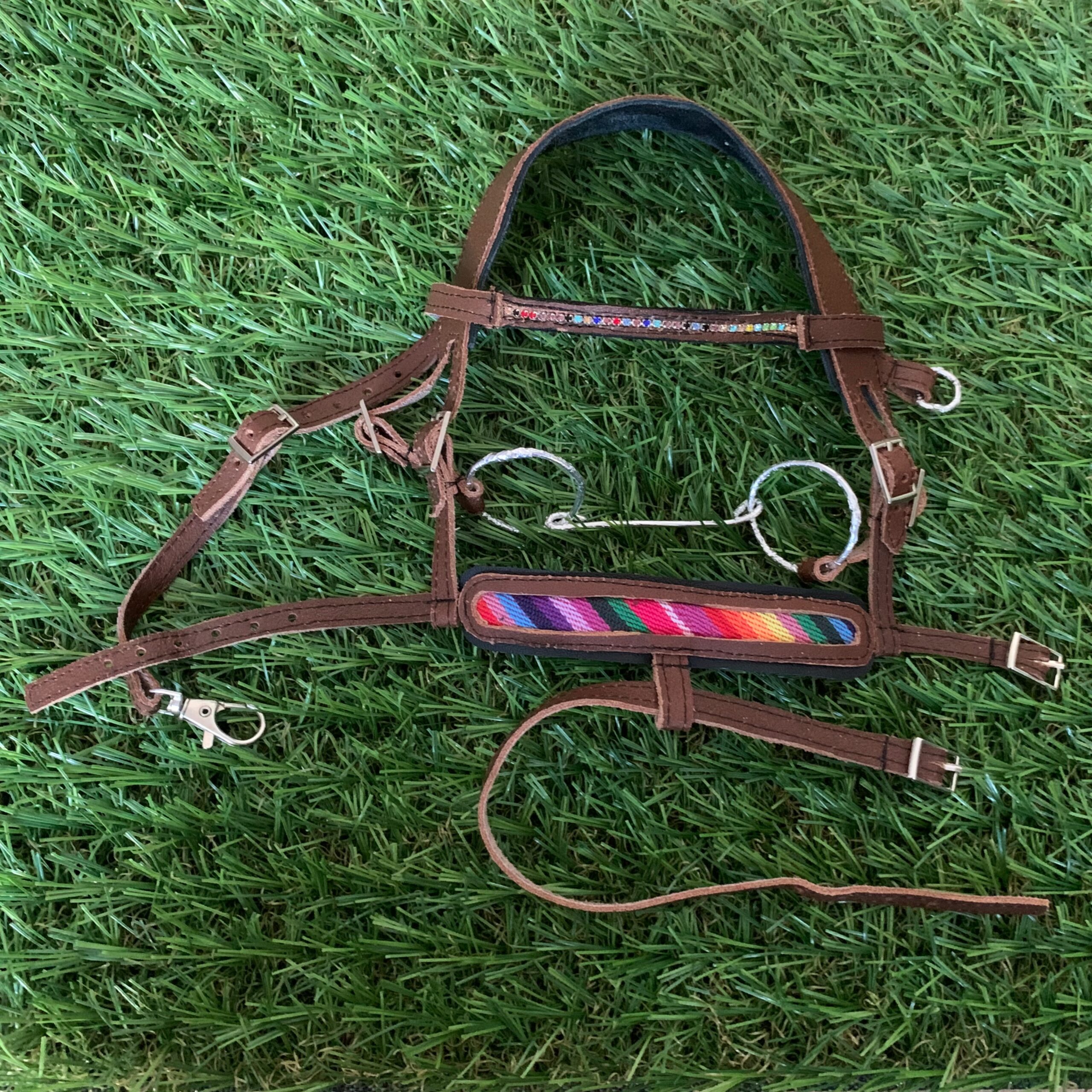 Bride polyvalente - Marron arc-en-ciel